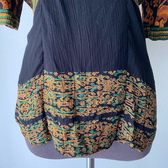 Componix sz 8 Vintage tribal aztec print faux wrap top - Picture 6 of 8